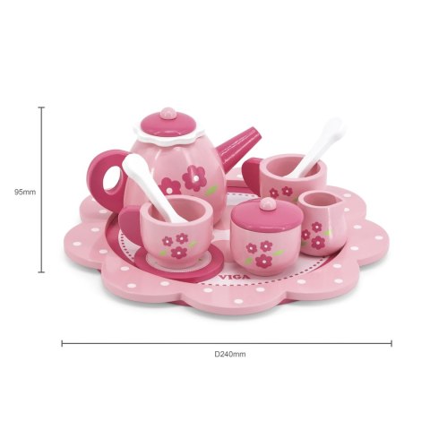 Viga 44543 Serwis do herbaty i kawy pink flower Viga 44543 Serwis do herbaty i kawy pink flower