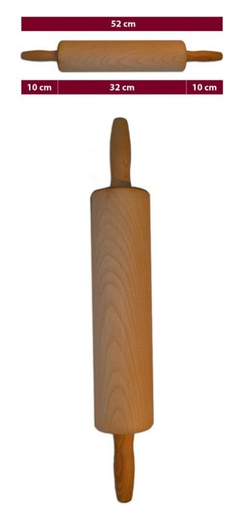 Wałek do ciasta Pizzy 52 Cm Gruby Wałek do ciasta Pizzy 52 Cm Gruby