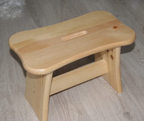 Ryczka drewniana skręcana Taboret krzesło Ryczka drewniana skręcana Taboret krzesło