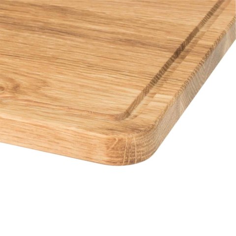 Drewniana Deska do Krojenia z rowkiem 35x25 - Dąb Drewniana Deska do Krojenia z rowkiem 35x25 - Dąb