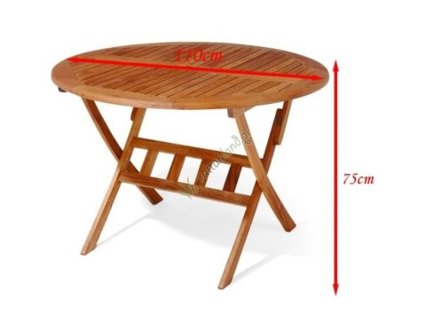 Zestaw mebli ogrodowych Bradford 110 cm z 4 Fotelami Florencja + poduchy PREMIUM Zestaw mebli ogrodowych Bradford 110 cm z 4 Fotelami Florencja + poduchy PREMIUM