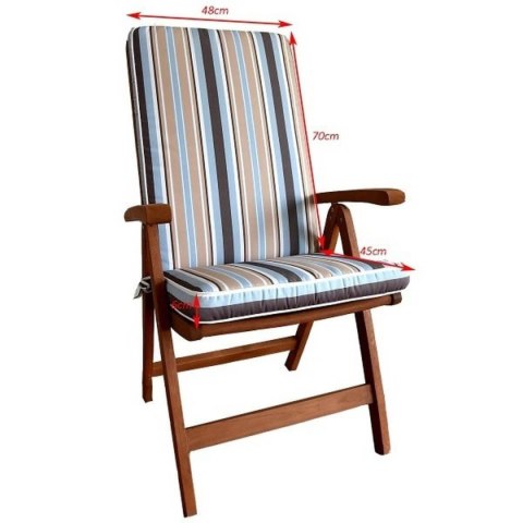 Zestaw mebli ogrodowych Bradford stół o średnicy 110cm + 4 krzesła Calgary + poduchy PREMIUM : Kolor poduch - wszystkie 3 grupy Zestaw mebli ogrodowych Bradford stół o średnicy 110cm + 4 krzesła Calgary + poduchy PREMIUM : Kolor poduch - wszystkie 3 grupy