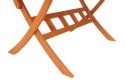 Zestaw mebli ogrodowych Dover (150 x 80) z 6 krzesłami Calgary (drewno z certyfikatem FSC) i 6 poduszkami PREMIUM : Kolor poduc