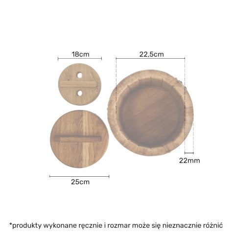 Beczka drewniana dębowa 10l Beczka drewniana dębowa 10l