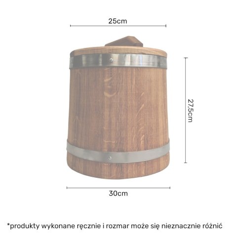 Beczka drewniana dębowa 10l Beczka drewniana dębowa 10l