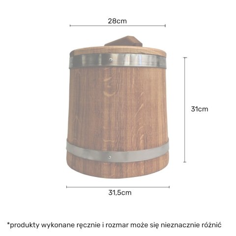 Beczka drewniana dębowa 15l Beczka drewniana dębowa 15l