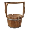 Wiadro prysznicowe do sauny drewniane dębowe 20l Wiadro prysznicowe do sauny drewniane dębowe 20l